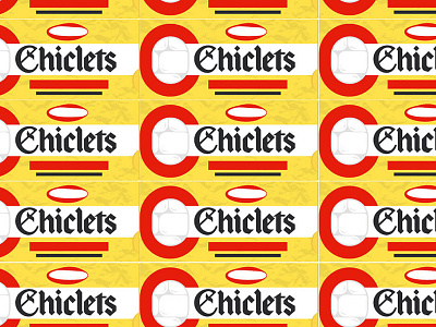 The History of Chewing Gum - Chiclets chewing gum chiclets editorial food gum illustration illustrator packaging