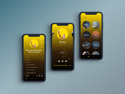 🎵 Music player app audio audio app design designer figma ios iosapp iphone x iphoneapp music music app music player radio ui uidesign uiux uiuxdesign uiuxdesigner ux