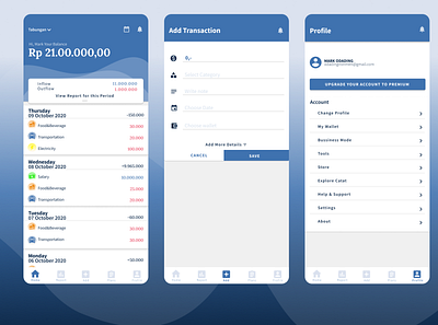 Financial Manager App explore mobile app design productdesign ui ux