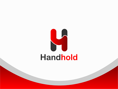 HandHold gradient logo minimalist service simple