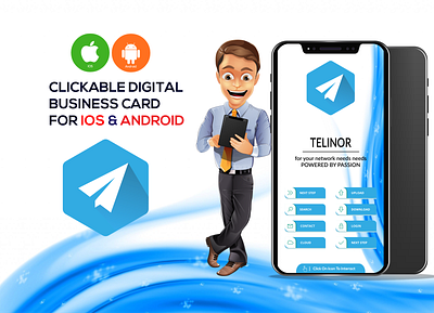 Digital Business Card or Vcard clickable clickable business card digital business card digital design netvcard vcard