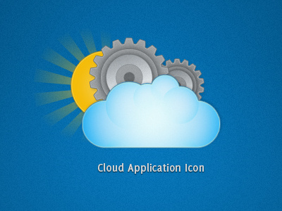 Cloud application icon application cloud icon web app