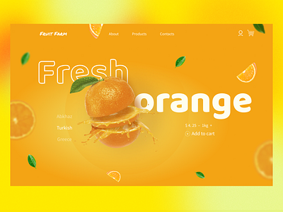 Fruits design figma fresh fruits icon juice photoshop shop ui ux web design