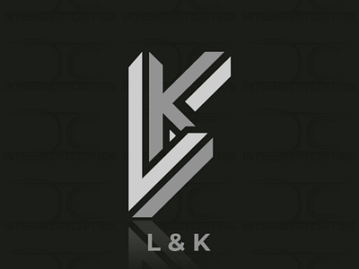 LK lk l k logo black grey