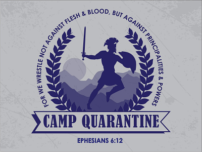 Camp Quarantine advertising concept art concept design design illustrator logo screenprint tshirts typogaphy vector