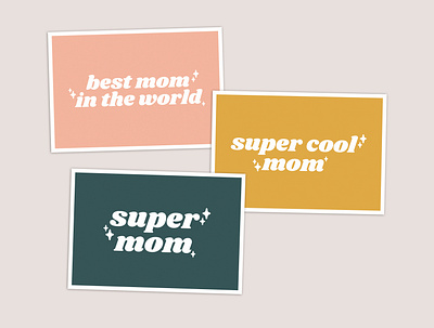 Mother's day cards digital art graphic art graphic design product design typographic typography art