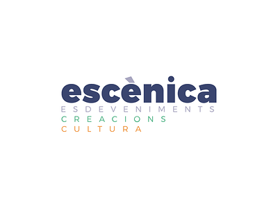 Escènica brand design branding graphic design logo design visual identity visual identity design