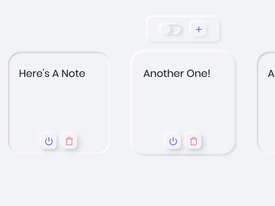 NeumNotes : A Simple Neumorphic Notes App animation app design minimal productivity productivity app ux web website