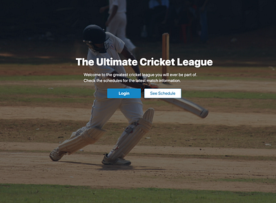 Next League cms contentful cricket cricket app games hero jamstack league nextjs react reactjs sports sports design tailwind tailwindcss