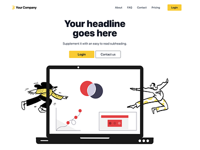 Next Yellow Landing Page