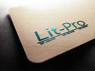 LIT-Pro Text Logo branding identity flat icon logo minimal vector