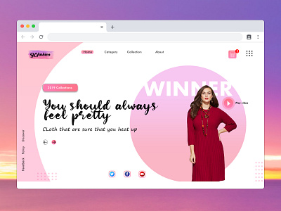 Fashion Landing page design app design graphic design landing page landing page design ui ux web design web ui web ui design