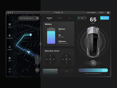Tesla Dashboard car ui dark dasboard tesla tesla dashboard tesla ui uiux