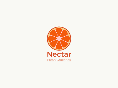 Nectar Groceries adobe illustrator design dribbbleweeklywarmup fruits grocery illustration logo logo design logomark store vector
