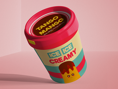 Tango Mango by Ice Ice Creamy adobe illustrator design designs dribbbleweeklywarmup flat icecream illustration mango packaging photoshop vector weekly challenge weeklywarmup