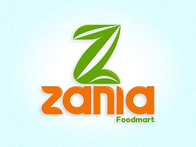 Logo - Zania Foodmart app branding groceries grocery grocery app illustration logo minimal