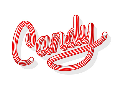 Candy design illustration letter lettering letters typo typogaphy typography vector