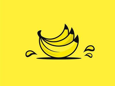 The Bananaz art banana bananas branding design flat flat design fruit icon illustration logo vector yellow