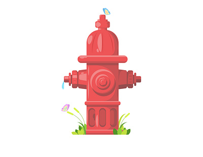 Fire Hydrant art design flat flat design graphic design illustration vector