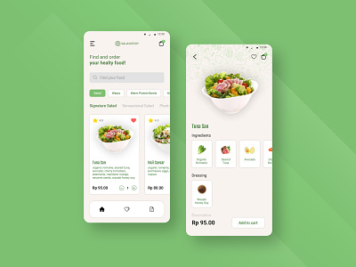 Food Apps UI Design design detail figma food food apps graphic design mobile apps salad ui ui design ui design mobile ui mobile user interface