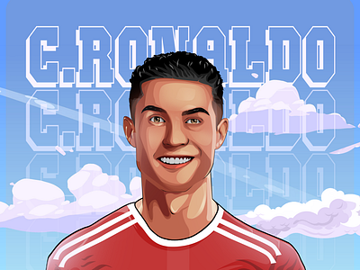 C.RONALDO ahmed assem art cristiano design design ronaldo digital painting illustration ronaldo vector illustration