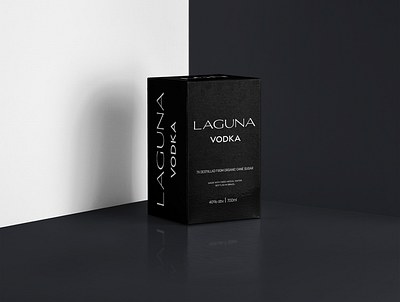 LAGUNA VODKA alcohol branding alcohol packaging bottle label branding design drinking fictional packing design visual identity