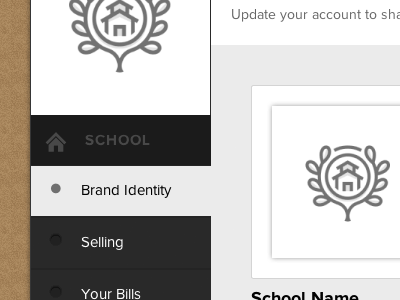 Manage Drawer app details drawer proxima nova school settings side nav ui