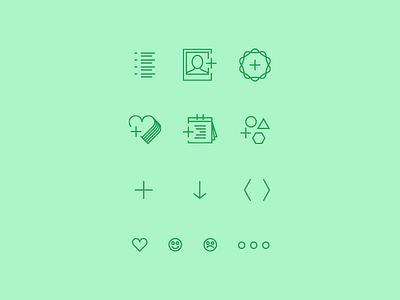 Icon Set for a relationship app