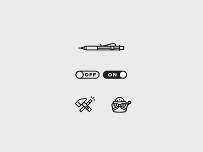 Icon Set for Me (a) hammer icon illustration magic pen toggle viewmaster