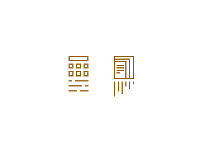 Spare Parts Icons gold icons line minimal mono line mono width