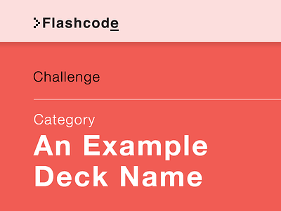 Flashcode (Static Showdown entry) challenge helvetica interface logo logotype ui