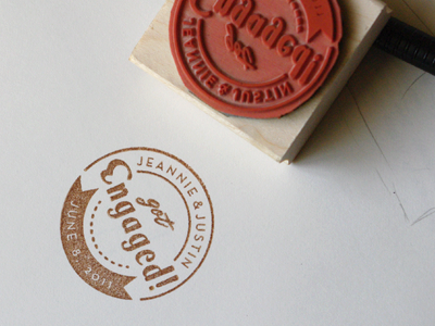 Engagement Stamp Stamped paper seal stamp texture