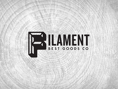 Filament brand mark brand futura knockout logo mark type typography