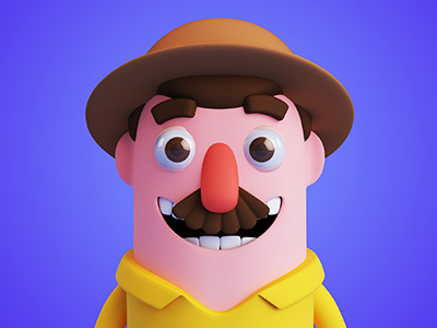 Don Chepe 3d animation cabezarota character design drawing dribbble dribbblers graphicdesign illustration modeling3d