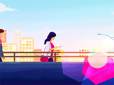Serendipity after effects animation bridge colombia dribbble dribbblers elevator gif illustration innovation motion design