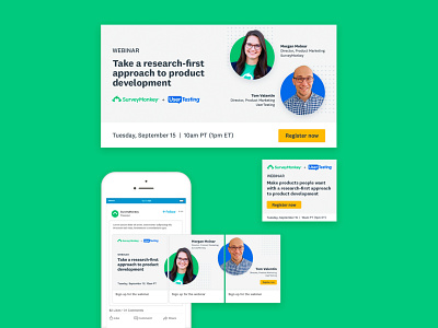 SurveyMonkey + UserTesting Webinar Ads