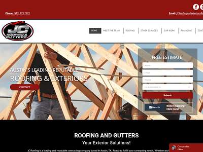 #9 Roofing Company Website