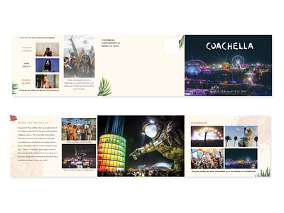 Coachella Mailer adobe adobe illustrator adobe indesign brochure design minimal