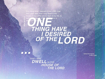 One Thing poster typography poster