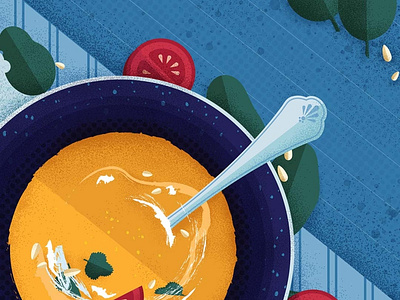 Pumpkin Soup illustration photoshop