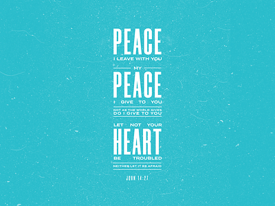 Peace I Leave poster typography poster