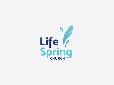 LifeSpring Church Logo branding design logo logomark logotype typography typography logo visual identity