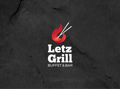 Letz Grill Bar Logo bar branding buffet grill logo logo design logomark restaurant branding restaurant logo typography visual identity