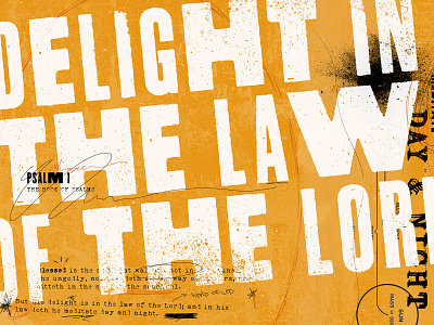 Delight In The Law bible design bible verse graphic design typography