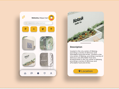 Mobile Apps Coffee Shop app art branding design ui ux web website