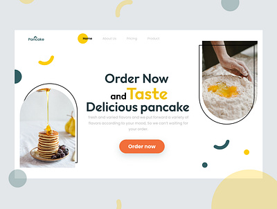 Pancake House Website Design animation app branding design graphic design logo typography ui ux