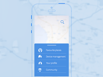 United Øresund - A menu screen bitcoin blockchain blue ios map menu screen sharing economy