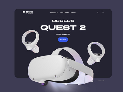 Oculus Quest 2 - Landing Page