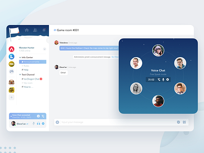 Voice Group Chat chat dashboard group chat im voice voice chat voice group chat