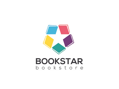 Bookstar Bookstore logo logo concept logodesign